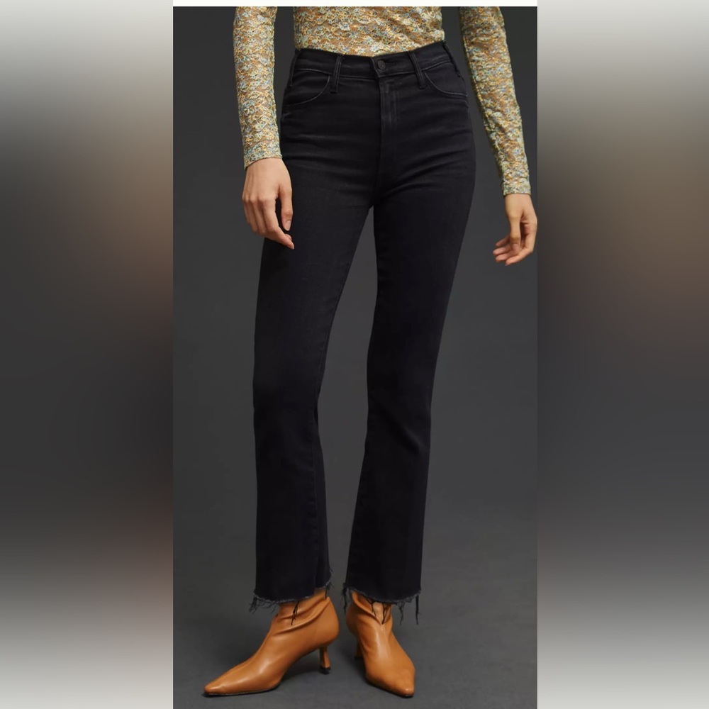 MOTHER The Hustler Ankle Fray Jeans. Color: Encounters at Night Size 32